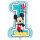 Folienballon Mickey Maus als Zahl 1 zum Geburtstag 71cm