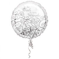 Folienballon zur Taufe die besten Wünsche 43cm