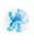 Folienballon Insider mit Teddy in blau 60cm