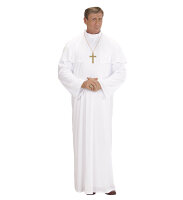 Papst Kostüm mit Überwurf und Kopfbedeckung...