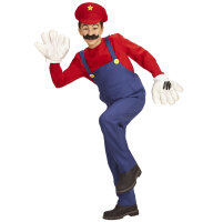 Kinderkostüm blauer Handwerker Overall für Mario