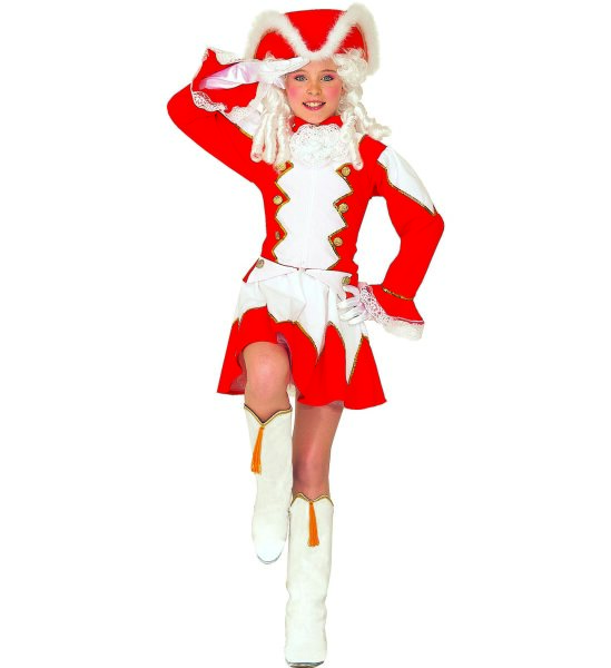 Damen Kostüm Funkenmariechen in rot Größe: M
