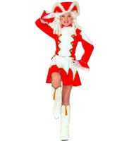 Damen Kostüm Funkenmariechen in rot Größe: M