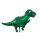 Folienballon Dino oder Dinosaurier grün