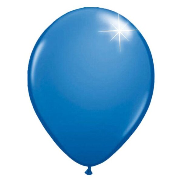 Deko Luftballons blau metallic 30 cm 12