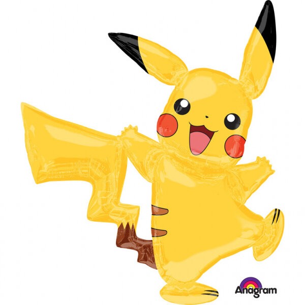 Folienballon Pokemon Pikachu als Airwalker 139 cm