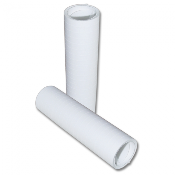 Party Luftschlangen Streamers schwer entflammbar Farbe: weiss