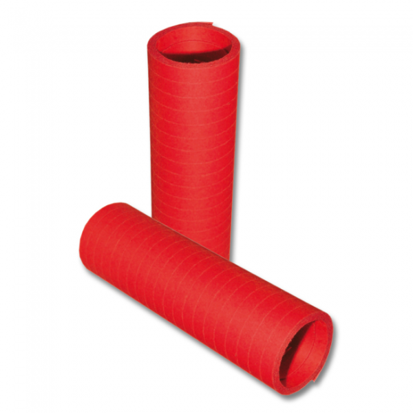Party Luftschlangen Streamers schwer entflammbar Farbe: rot