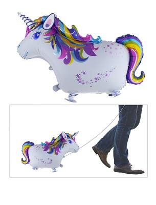Folienballon Airwalker Ballon als Einhorn