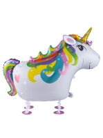 Folienballon Airwalker Ballon als Einhorn 70cm
