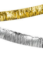 Fransengirlande 10 Meter mit Fransen in gold oder Silber...