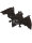 Fledermaus als Haarspange mit Glitzer
