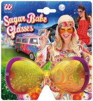 Riesen Hippie Brille für die 70er Jahre Party